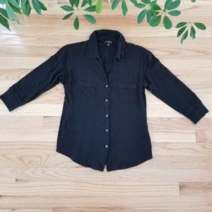 Express | Cotton Button Down | Black